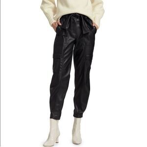 DEREK LAM 10 CROSBY Vegan Leather Joggers